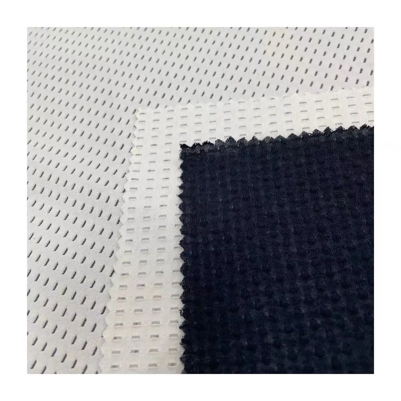 Giao Hàng Nhanh Chóng 100% Polyester Dệt Kim 3D Jacquard Vải Kỹ Thuật Số In Vải Lưới Cho Thể Thao Và Bóng Phù Hợp Với