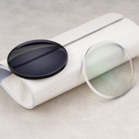 Lentilles de lecture populaires 1.60 MR-8 Photo Grey Blue Cut, vision simple, HI HI CYL UC/HC/HMC/SHMC