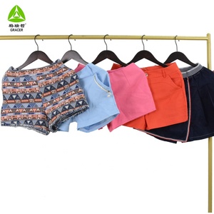 Quần short cotton có khóa kéo Gracer King Bale dành cho nữ, hàng thùng từ Hàn Quốc, quần áo cũ, hàng loại 1 - Product Image 4