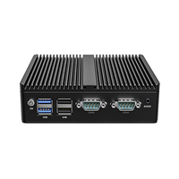 Puerto de red dual I3/i7/i5 Mini host de control industrial integrado sin ventilador Micro Dual Core computadora industrial montada en la pared