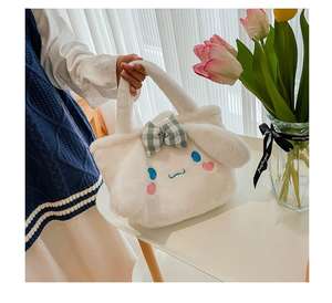 Kawaii süper sevimli karikatür karakter peluş çanta peluş omuz kaplan ayı - Product Image 5