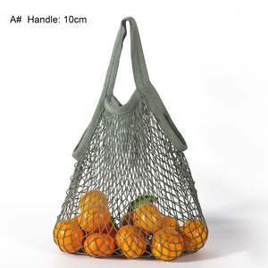 Sac de courses en filet de coton écologique, vente chaude 2022, sac à provisions en filet pour fruits et légumes - Product Image 1