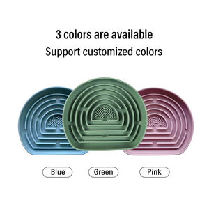 Silicone Slow <b>Feeder</b> Anxiety Relief Licking Pad Lick Mat Dog & <b>Cat</b> Square Silicone Lick Mat Pad Bowl - Product Image 1