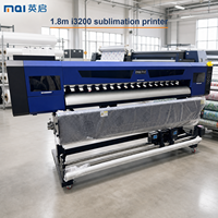 Imprimante par sublimation 1,8 m, 2 têtes d'impression I3200A1, CMYK 4 couleurs, machine de sublimation par transfert thermique 1800 mm pour vêtements et textiles