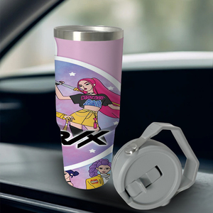 USA kho 30oz đôi tường Kpop Thợ Săn Quỷ merch UV Anime thép không gỉ Tumblers Hộp quà tặng - Product Image 3