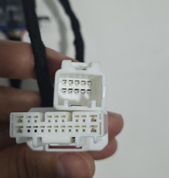 Kabel Ekstensi OBD2 10pin Starcharm untuk Diagnostik Otomotif Tesla Model 3 Highland Hitam 9-16V 30cm