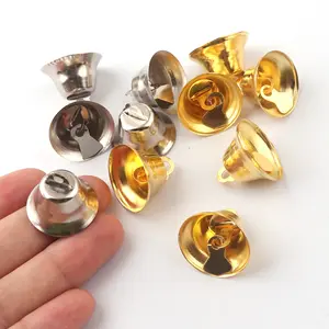 Silver/Gold Jingle Wholesale Ornament Bell For Xmas Holiday Decor Star Metal Vintage Home Pendants Decor Bells