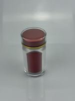 Bouteille en acrylique à double paroi épaissie de qualité alimentaire pour capsules, comprimés, poudres, compléments alimentaires, avec logo personnalisé