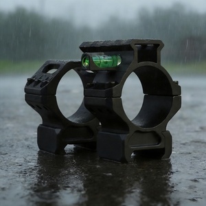 Anillas para mira telescópica BANGBANG, tubo de 30 mm con calibración horizontal y altura central de 1.0 pulgadas para observación en exteriores (Negro) - Product Image 1
