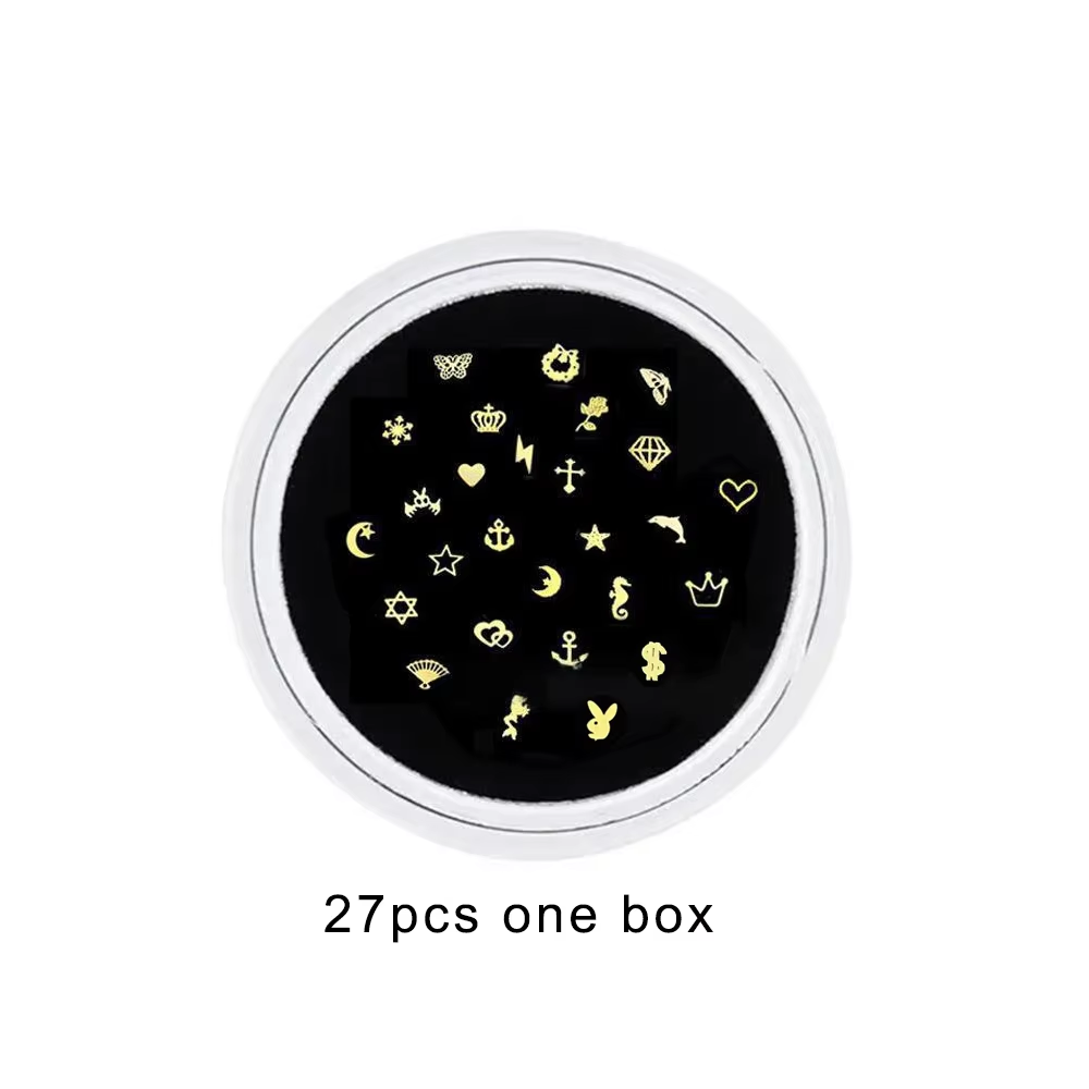 1 caja 27 piezas de oro