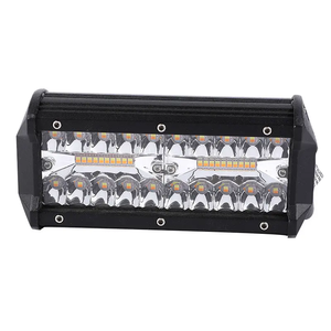 HOLY Đèn Nháy Hai Màu 7 Inch 120W 12V 24V Và Đèn <span class=keywords><strong>LED</strong></span> Hai Phần Cho Ô Tô Đèn Làm Việc Cho Xe Tải Xe Máy SUV ATV Xe Hơi Thuyền - Product Image 1