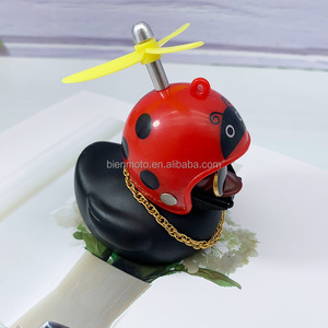 Nuova Bicicletta Anatra Campana con la Luce Piccolo nero di Colore Anatra Della Bici Della Strada Del Casco del Motore di Guida Ciclismo altri Accessori moto - Product Image 3
