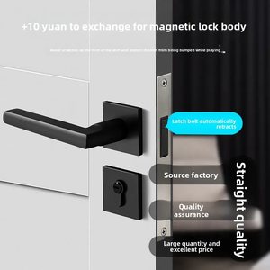 Juego de Cerraduras de Puerta Silenciosas Negras con Llaves, Cerraduras de Manija de Puerta Interior Resistentes, Manijas de Cerradura de Puerta para Dormitorio, Baño y Hogar en General - Product Image 6