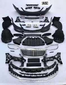 Parachoques de coche adecuado para Mercedes Benz Clase S W222 2014-2020 cambio a estilo S680 <span class=keywords><strong>Maybach</strong></span> con rejilla de parachoques - Product Image 6
