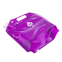 Sachet Doypack personnalisé 2L 3L 5L avec bec verseur et buse d'aspiration pour lessive, impression par gravure