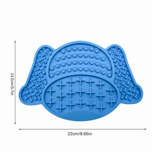<b>Slow</b> <b>Feeder</b> Silicone Dog Lick Pad Plate With Suction Cup Cute Pet Lick Mat Bowl - Product Image 2