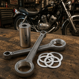 Kit de Bielas y Pasadores de Conexión para Cigüeñal TCMT, Compatible con Yamaha <span class=keywords><strong>Virago</strong></span> <span class=keywords><strong>XV</strong></span> <span class=keywords><strong>250</strong></span> XV125 1990-UP, Repuestos para Motocicleta XV250-23 - Product Image 1