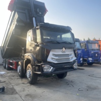 Camion benne minier d'occasion Sinotruk HOWO NX 8X4 351-450HP Euro 2, 16-25 mètres cubes, 12 roues, moteur Weichai, 10-15T MVM