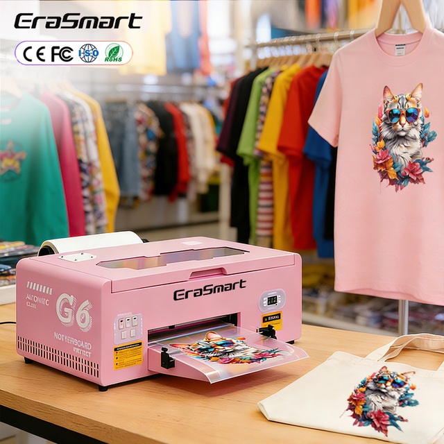 EraSmart 35cm 13 Inch PET Film Transfer Impresora DTF Epson 1390 T-shirt Print Printing Puff A3 DTF Printer Printing Machine