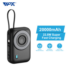 Mini batterie externe magnétique intégrée double USB haute capacité 20000 mAh 22,5 W avec charge ultra rapide et affichage numérique <span class=keywords><strong>Micro</strong></span> USB - Product Image 1