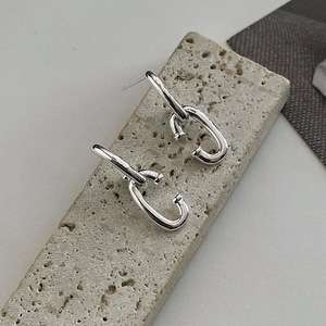 S925 Sterling Silver C-shaped <b>Cuff</b> <b>Earrings</b> Silver Color Everyday Wear Fashionable Design - Product Image 4