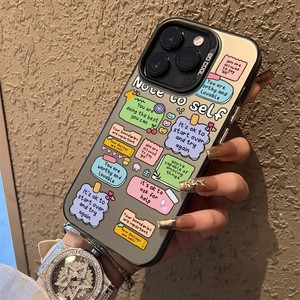 <span class=keywords><strong>Funda</strong></span> bonita de dibujos animados con eslogan Ins para iPhone 17 Air 16E 16 15 14 13 <span class=keywords><strong>12</strong></span> <span class=keywords><strong>Mini</strong></span> 11 Pro Max XR XS 7 8 Plus SE - Product Image 4