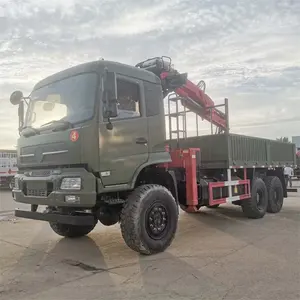 Fabrika ucuz fiyat dongfeng 6x6 rhd veya lhd için offroad kamyon monte japonya unic vinç satış