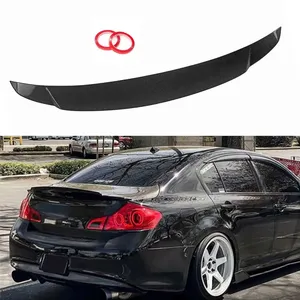 สปอยเลอร์หลังคาร์บอนไฟเบอร์/สีดำเงา สำหรับ INFINITI G35 G25 G37 Q40 2007-2015 รุ่น 4 ประตู ซีดาน - Product Image 1