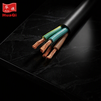 Câble en cuivre Huaqi YCW 4 conducteurs, 4 mm, en caoutchouc, résistant à la chaleur 65°C, flexible, pour équipement industriel mobile