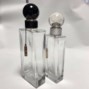 Grand flacon de parfum vide transparent carré de 100ml avec capuchon à sertir pompe de pulvérisation d'atomiseur vide pour parfum - Product Image 3