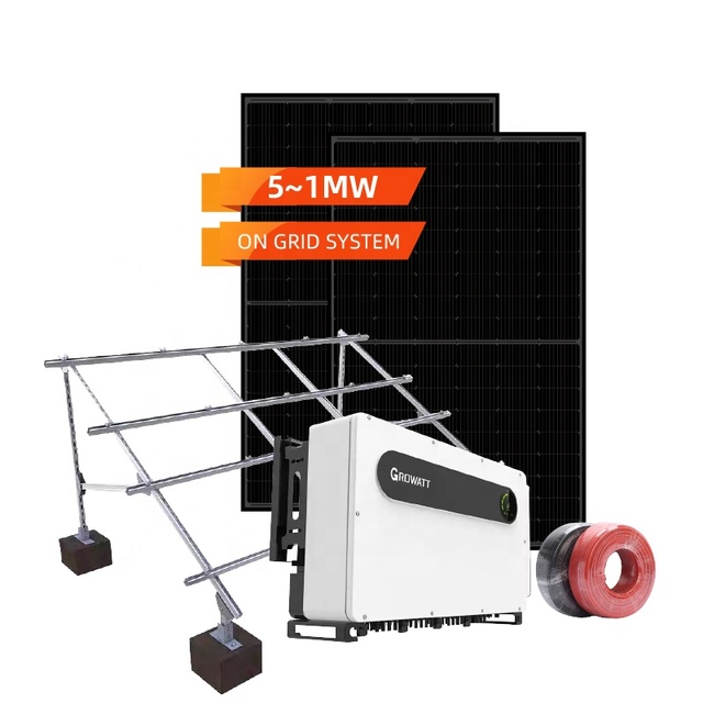 Grid Tied Solar Panels 100kw on Grid Solar Energy System 100kw 200kw 300kw 400kw 500kw Solar Power System for Commercial