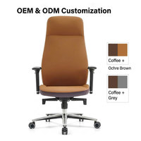 Chaises de bureau modernes avec accoudoirs réglables 3D, chaise de bureau exécutive en cuir, vente en gros en Chine, pour le bureau et la maison