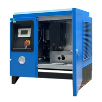 Compresseur d'air à vis silencieux monophasé 220V50HZ 7HP 5.5KW PM VSD de fournisseur chinois ZAKF pour équipement de traitement industriel