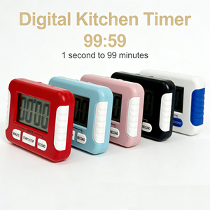 <span class=keywords><strong>Minuteur</strong></span> de cuisine numérique de bureau BSCI avec grand écran LCD, <span class=keywords><strong>chronomètre</strong></span> électronique <span class=keywords><strong>en</strong></span> plastique, piles AAA, utilisation facile, aimant, pour la maison et le laboratoire - Product Image 2