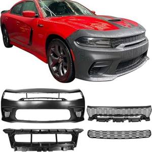 Kit de Carrocería Ancha de Plástico Estilo Fibra de Carbono para Dodge Charger, Lip Delantero para Parachoques - Product Image 2