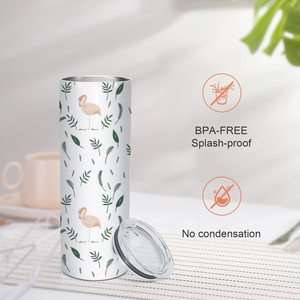 Sublimation Tumblers Blank 20 OZ Straight Skinny Tumbler with Straw Stainless Steel Double Layer Insulated Mug Travel Tumblers - Product Image 6