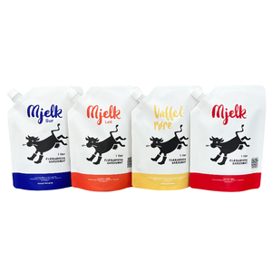 Custom Printed Plastic 1 Liter Drink Bags PET/NY/PE Spout <strong>Pouch</strong> 1000ml for <strong>Milk</strong> Yogurt - Product Image 1