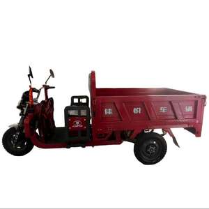 دراجة شحن كهربائية ثلاثية العجلات حمراء اللون بقوة 60 فولت و800 واط، بطول 1.5 متر، سعة حمولة 500 كجم، سرعة 30-50 كم/ساعة، مدى 90 كم للبالغين - Product Image 6