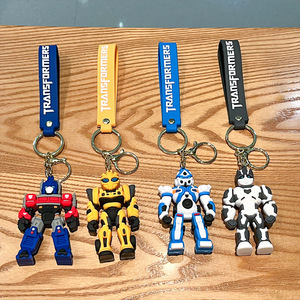 Porte-clés de voiture en forme de poupée 3D <span class=keywords><strong>Optimus</strong></span> Prime Wasp, <span class=keywords><strong>Transformers</strong></span> classiques, vente en gros sur le marché nocturne - Product Image 1