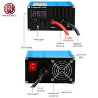 Chargeur rapide industriel haute puissance pour batterie lithium 2000W 73V 25A, chargeur intelligent CC CV pour chariot élévateur et camping-car