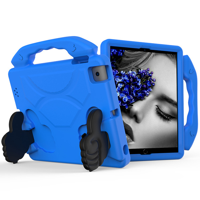 For iPad 2 iPad 3 9.7 Inch EVA Tablet Cover case with Folded Finger Design Kickstand on Back