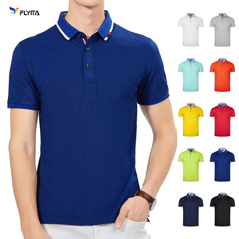 Polo de hombre süblimasyon erkekler spor polo gömlekler 2021 işlemeli polo t shirt % 100 erkek pamuklu