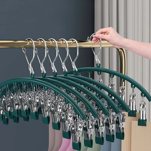10 pinces à linge en acier inoxydable, pliables, antidérapantes, coupe-vent, écologiques, pour séchage de chaussettes, sous-vêtements et serviettes, pour armoire - Product Image 1