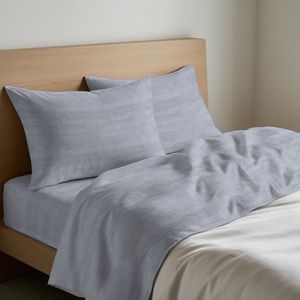 Ensemble de draps BON BON 100% coton, taille King Size française, taies d'oreiller incluses - Product Image 5