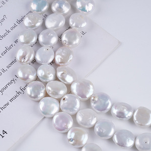 Collier fait main avec perle pentagramme de 12 mm, perles Keshi naturelles de forme baroque, design de perles dispersées, matériel de bijouterie Zhuji - Product Image 4