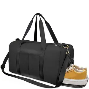 Custom Travelling Duffle Tas Dames Duffel Gym Sport Bagage Reistassen Voor Mannen Vrouwen Met Schoenenvak