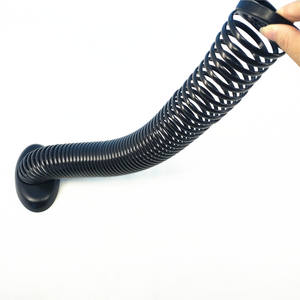 Bilgisayar ofis masası altında kaldırma tablası bahar yılan kablo düzenleyici ayakta siyah plastik omurga tel yönetim kutusu - Product Image 1