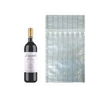 Enveloppe de coussin à bulles sûr protecteur de bouteille en verre sac d'emballage gonflable en plastique de colonne d'air pour bouteille de vin