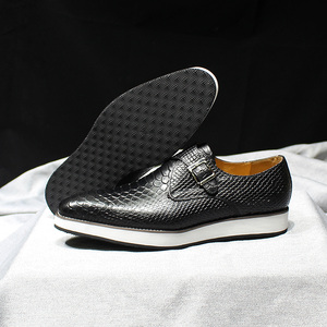 جديد الخريف الراهب حزام جلد عارضة أحذية الرجال المصنوعة يدويا نمط شبه رسمي أحذية العمل المخصصة - Product Image 6