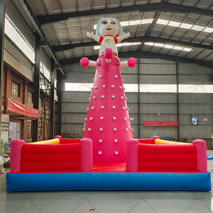 Château gonflable portable en PVC, protection UV, imperméable, installation facile, mur d'escalade pour enfants, jeu de montagne avec obstacles - Product Image 3
